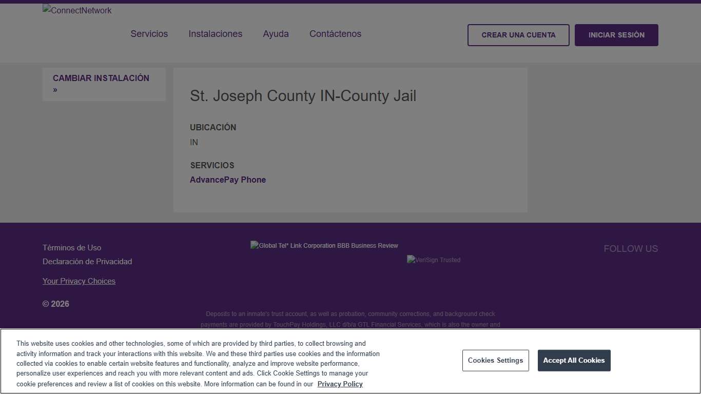 St. Joseph County IN-County Jail ConnectNetwork
